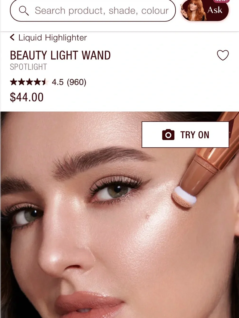 Charlotte Tilbury Beauty Light Wand Highlighter - Rose Gold